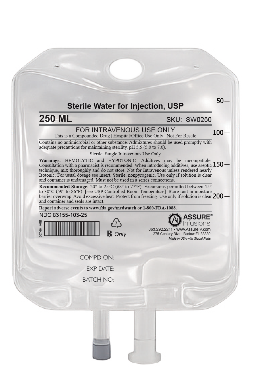Sterile Water for Injection, USP 250mL Image
