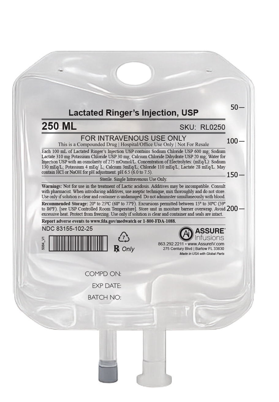 Lactated Ringer's Injection, USP 250 mL Image